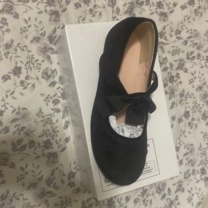 Kids Girls Flat Shoes Lightweight Bow-knot Slip On Party Dress Mary Jane Shoes.